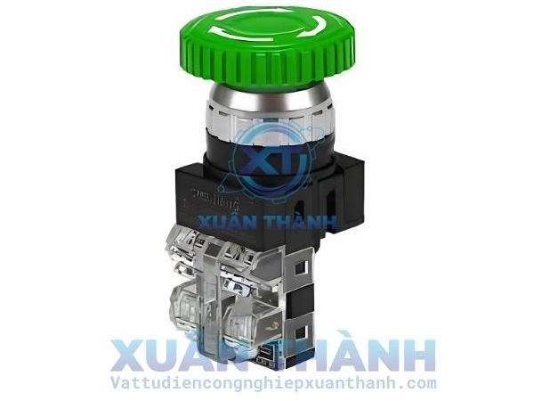 Nút dừng khẩn Hanyoung CRE-25R1G phi 25 màu xanh lá
